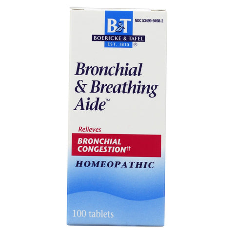 Boericke And Tafel - Bronchitis And Asthma Aide - 100 Tablets