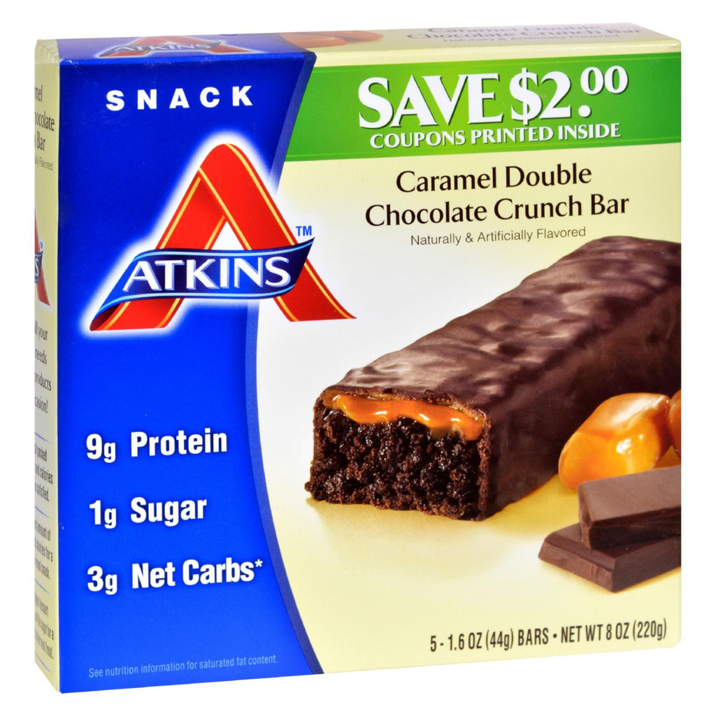 Atkins Advantage Bar Caramel Double Chocolate Crunch - 5 Bars