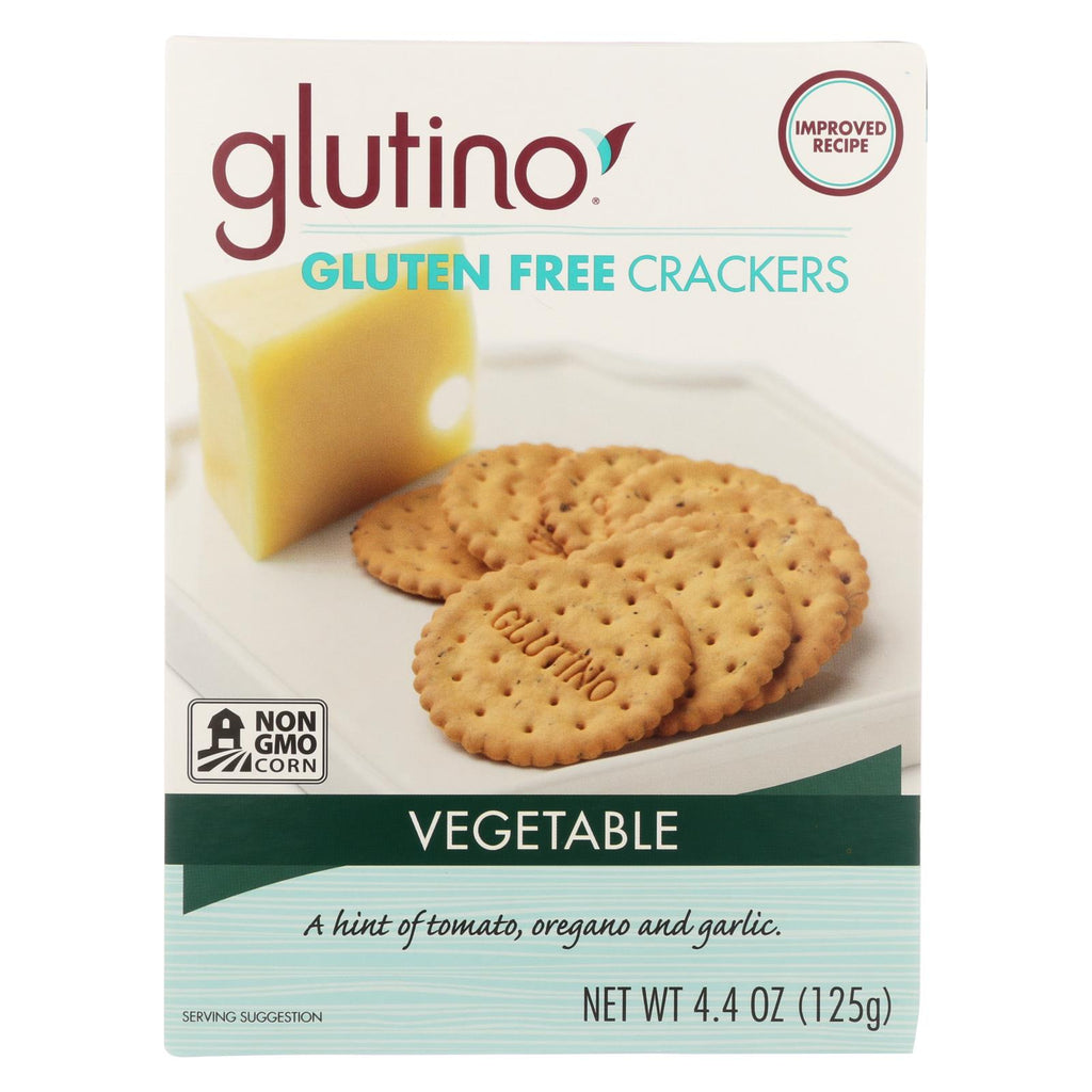 Glutino Vegetable Crackers - Case Of 6 - 4.4 Oz.