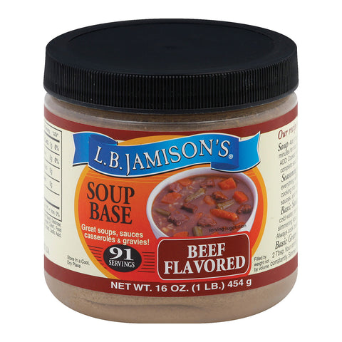 Jamison Soup Base - Beef - Case Of 6 - 16 Fl Oz