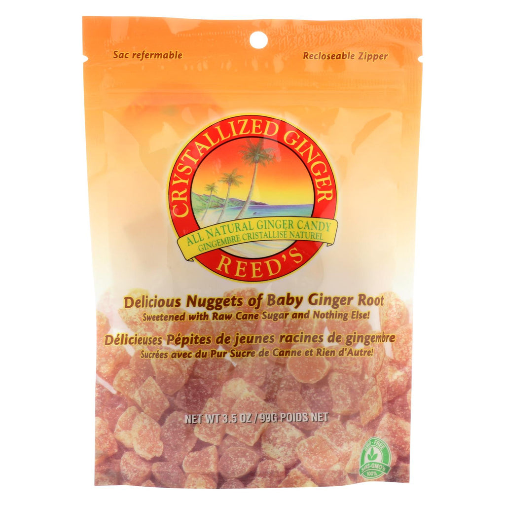 Reed's Ginger Beer Crystallized Ginger - Original - Case Of 12 - 3.5 Oz.