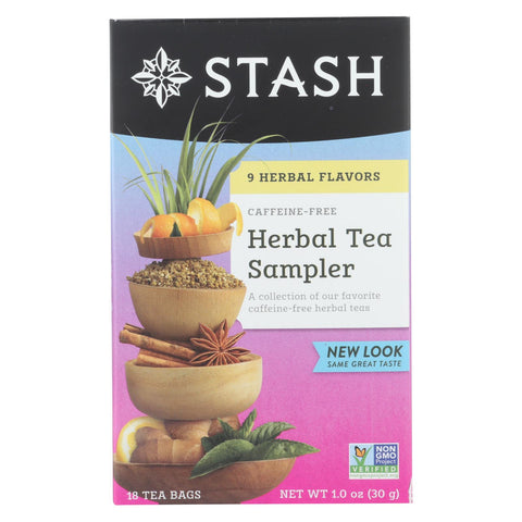 Stash Tea Tea - Herbal - Sampler - Case Of 6 - 18 Bag