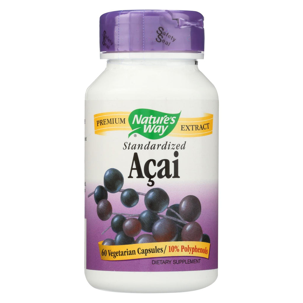 Nature's Way - Standardized Acai - 60 Vegetarian Capsules