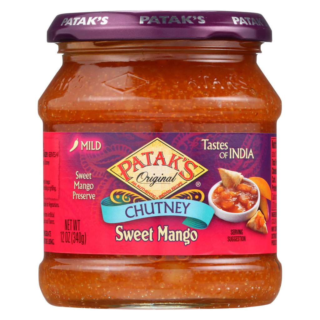 Pataks Chutney - Sweet Mango - Mild - 12 Oz - Case Of 6