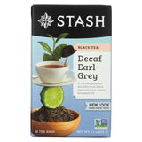 Stash Tea Black Tea - Earl Grey Decaf - Case Of 6 - 18 Bags