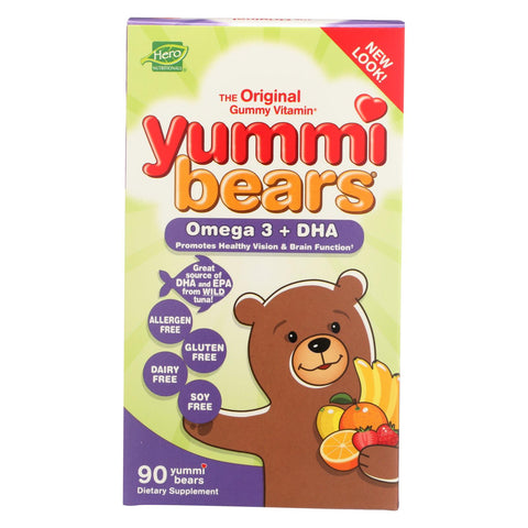 Hero Nutritionals Yummi Bears Dha - 90 Gummy Bears