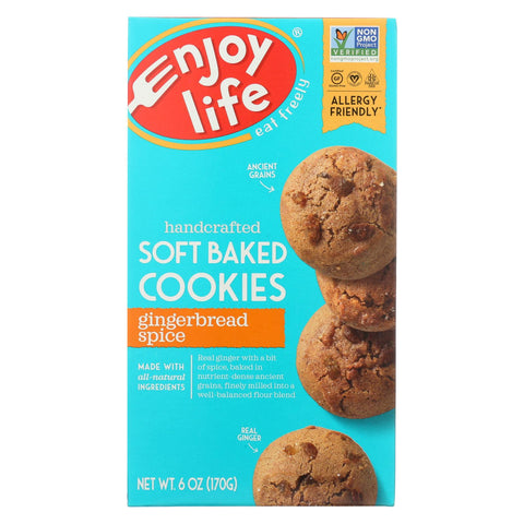 Enjoy Life - Cookie - Soft Baked - Gingerbread Spice - Gluten Free - 6 Oz - Case Of 6