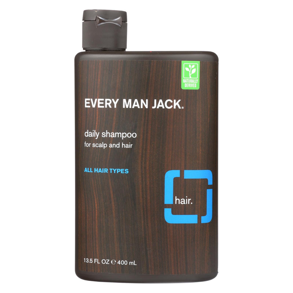 Every Man Jack Daily Shampoo - Scalp And Hair - All Hair Types - Signature Mint - 13.5 Oz