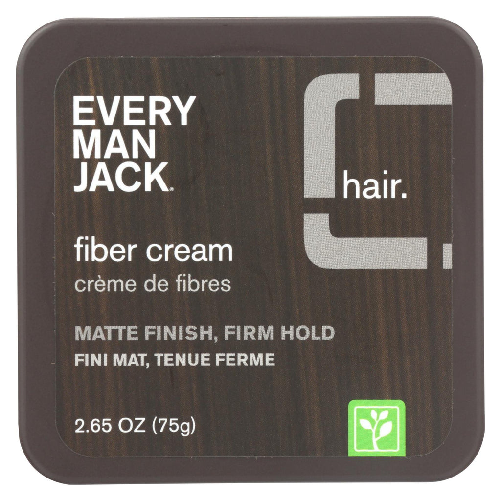 Every Man Jack Fiber Cream - Matte Finish - Firm Hold - Fragrance Free - 2.65 Oz