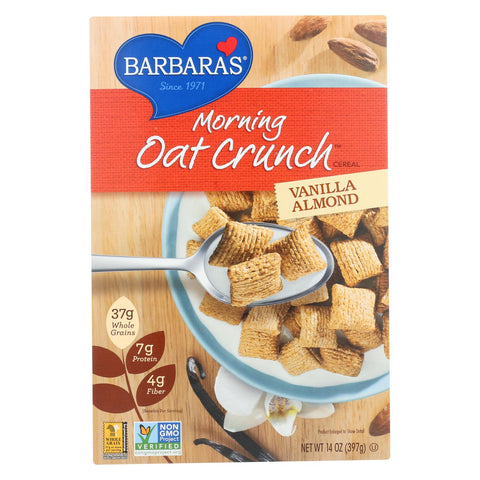 Barbara's Bakery - Morning Oat Crunch Cereal - Vanilla Almond - Case Of 6 - 14 Oz.