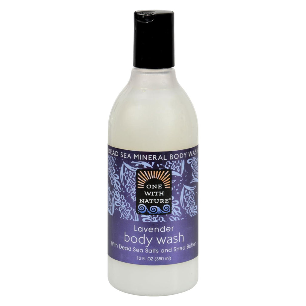 One With Nature Dead Sea Mineral Body Wash Lavender - 12 Fl Oz