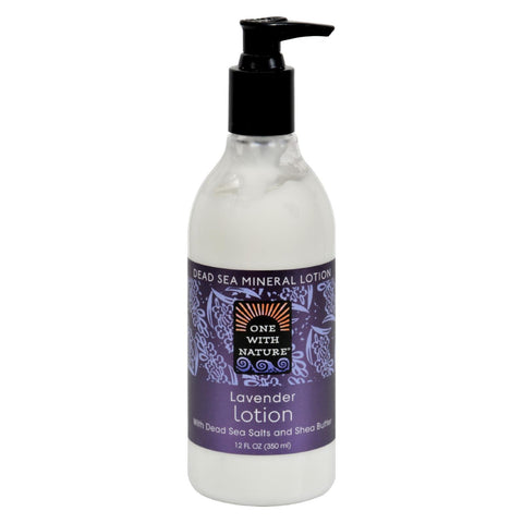 One With Nature Dead Sea Mineral Restorative Hand And Body Lotion Lavender - 12 Fl Oz