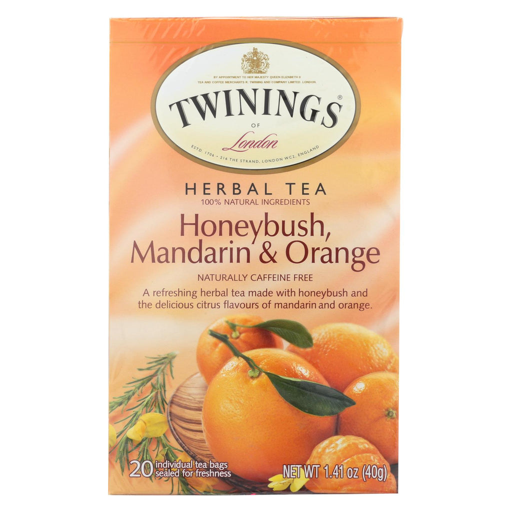 Twining's Tea Herbal Tea - Honeybush, Mandarin And Orange - Case Of 6 - 20 Bags