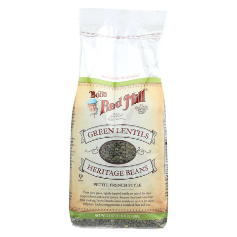 Bob's Red Mill - Petite French Green Lentils - 24 Oz - Case Of 4