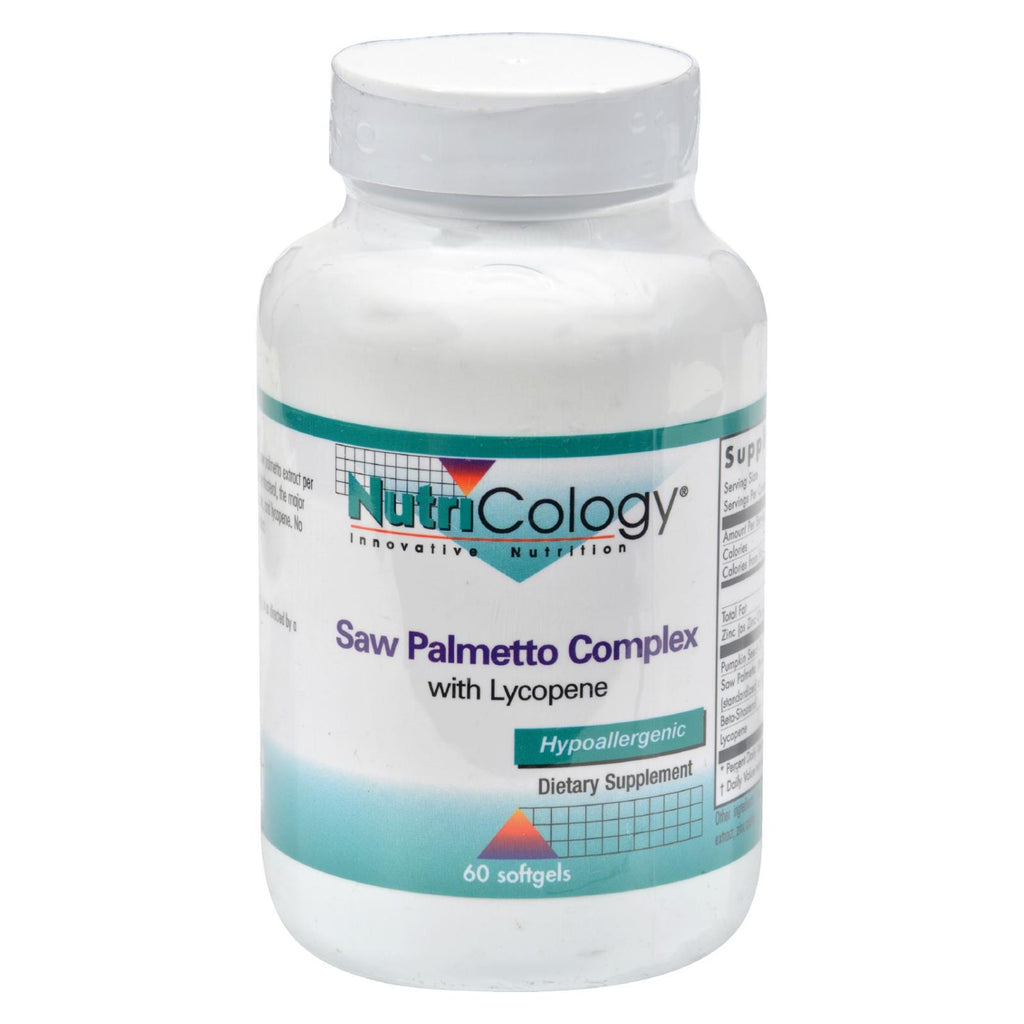 Nutricology Saw Palmetto Complex With Lycopene - 60 Softgels