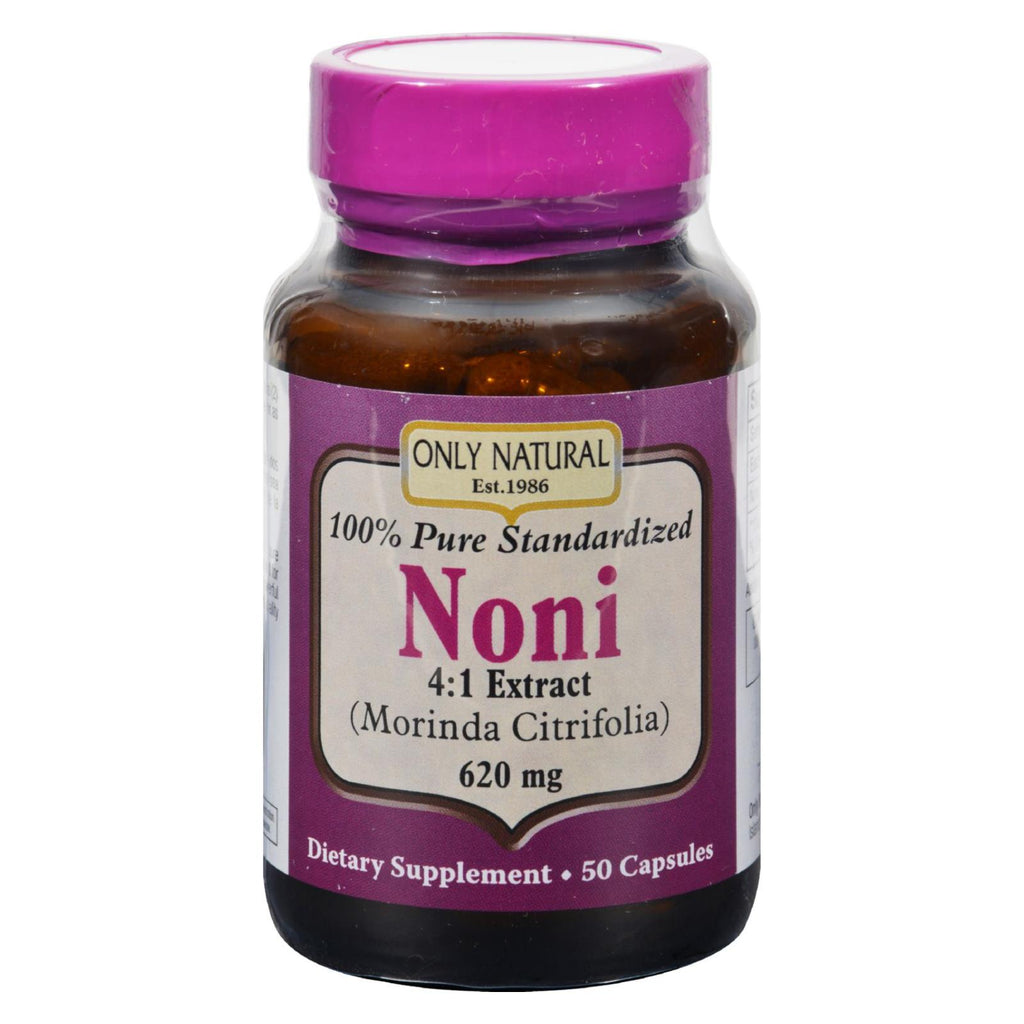 Only Natural Noni 100% Standard - 620 Mg - 50 Caps