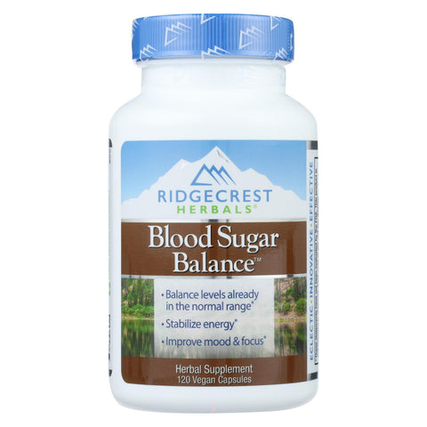 Ridgecrest Herbals Blood Sugar Balance - 120 Capsules