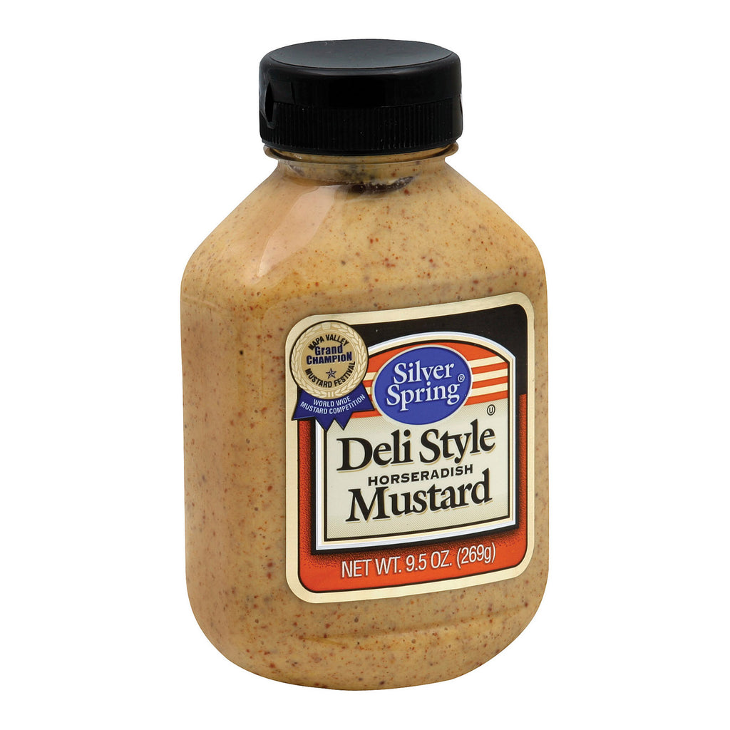 Silver Spring Mustard - Deli Style - Squeeze - Case Of 9 - 9.5 Oz