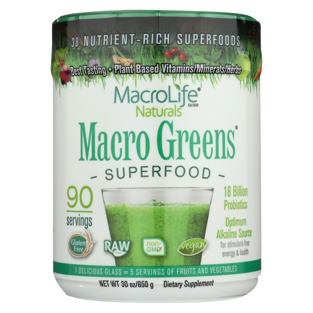 Macrolife Naturals Macro Greens - 30 Oz