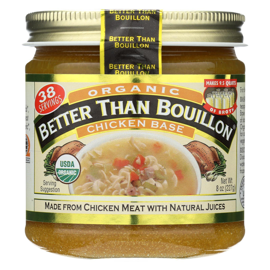 Better Than Bouillon Organic Seasoned - Chicken Base - Case Of 6 - 8 Oz.