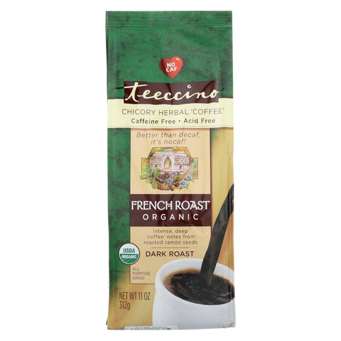 Teeccino Organic Herbal Coffee - French Roast - 11 Oz