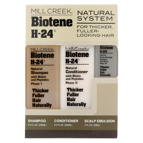 Mill Creek Biotene H-24 Tri-pack Shampoo Conditioner Scalp Emulsion - 1 Set