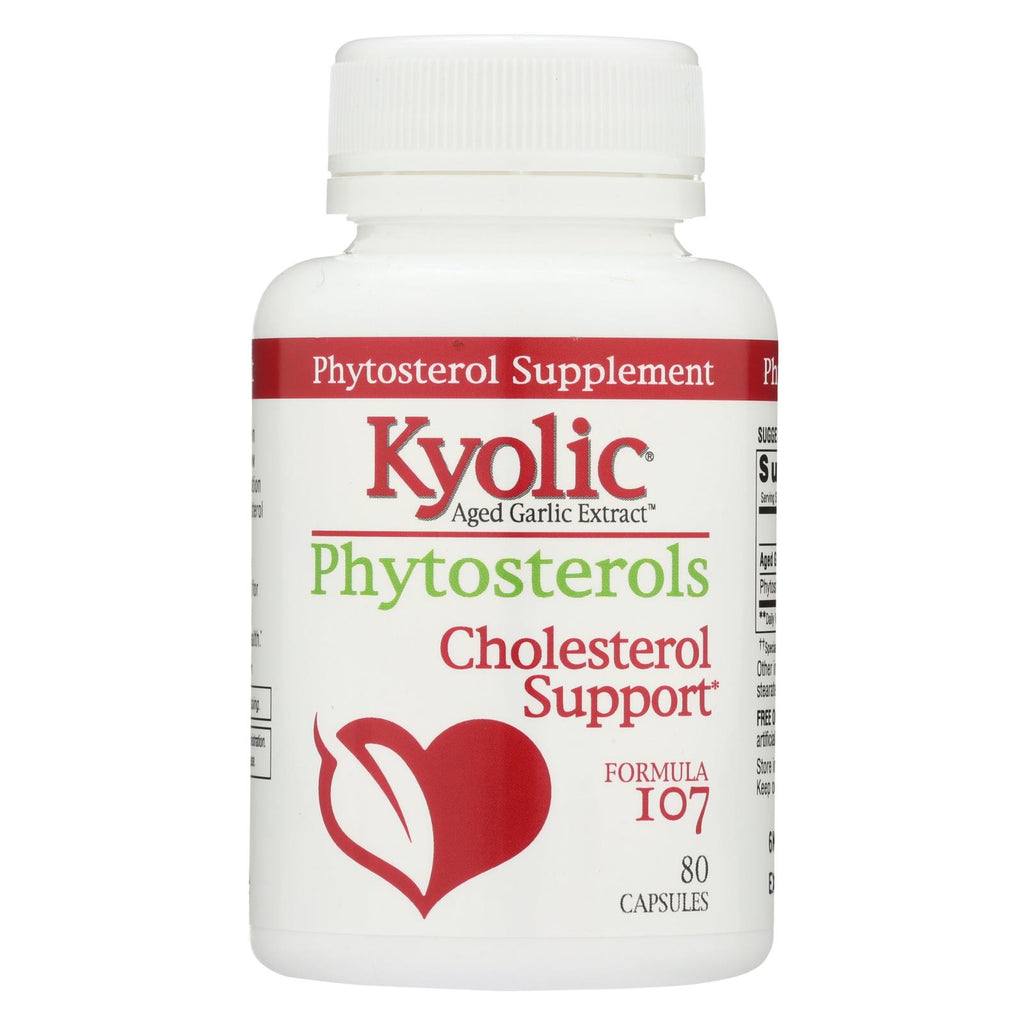 Kyolic - Aged Garlic Extract Phytosterols Formula 107 - 80 Capsules