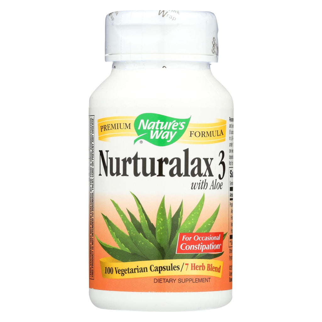 Nature's Way - Naturalax 3 With Aloe - 100 Vegetarian Capsules