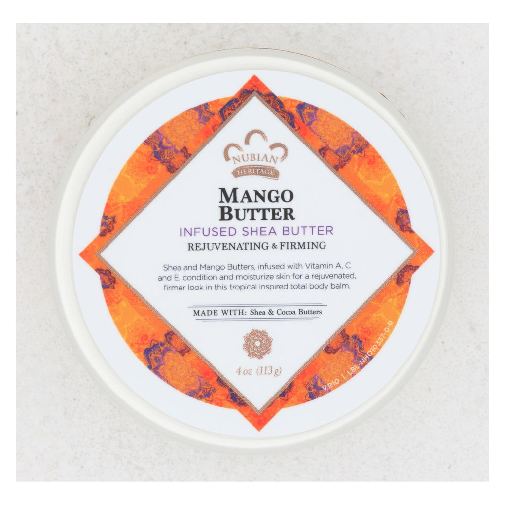 Nubian Heritage Mango Butter Infused With Shea Oil And Vitamin C - 4 Oz