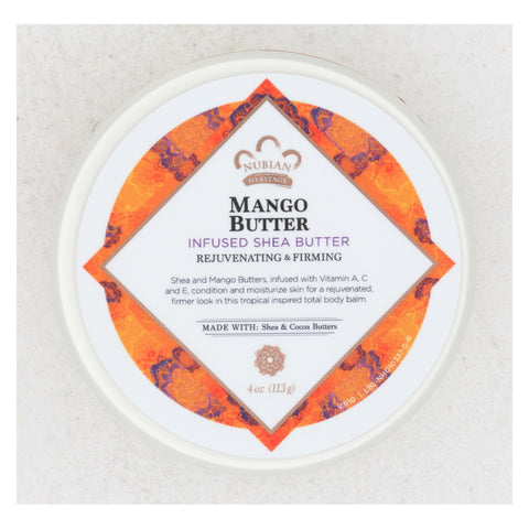 Nubian Heritage Mango Butter Infused With Shea Oil And Vitamin C - 4 Oz