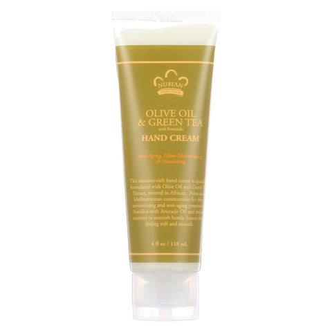 Nubian Heritage Hand Cream Olive And Green Tea - 4 Oz