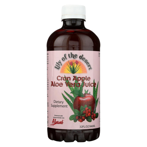 Lily Of The Desert - Aloe Vera Juice - Cran-apple - 32 Fl Oz