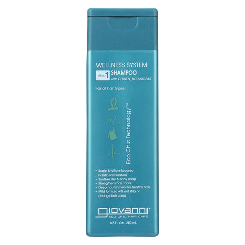 Giovanni Wellness System Step 1 Shampoo With Chinese Botanicals - 8.5 Fl Oz