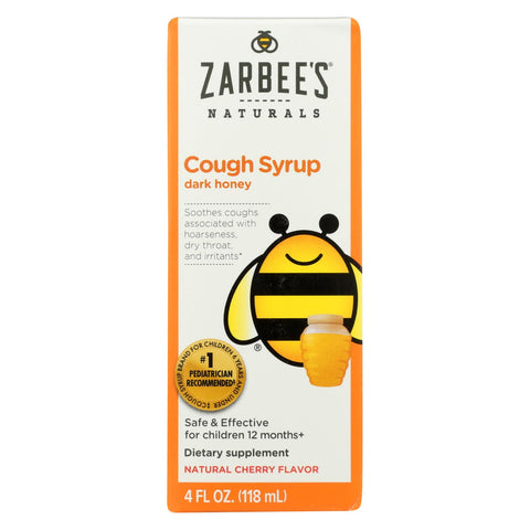 Zarbee's All-natural Children's Cough Syrup 12 Months+ - Natural Cherry Flavor - 4 Oz