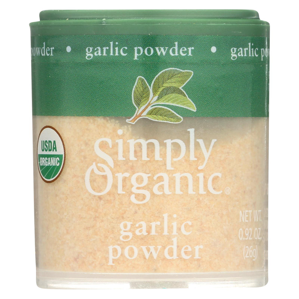 Simply Organic Garlic - Organic - Powder - .92 Oz - Case Of 6