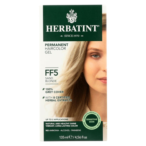 Herbatint Permanent Herbal Haircolour Gel Ff5 Sand Blonde - 1 Kit