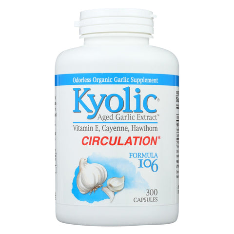 Kyolic - Aged Garlic Extract Circulation Formula 106 - 300 Capsules