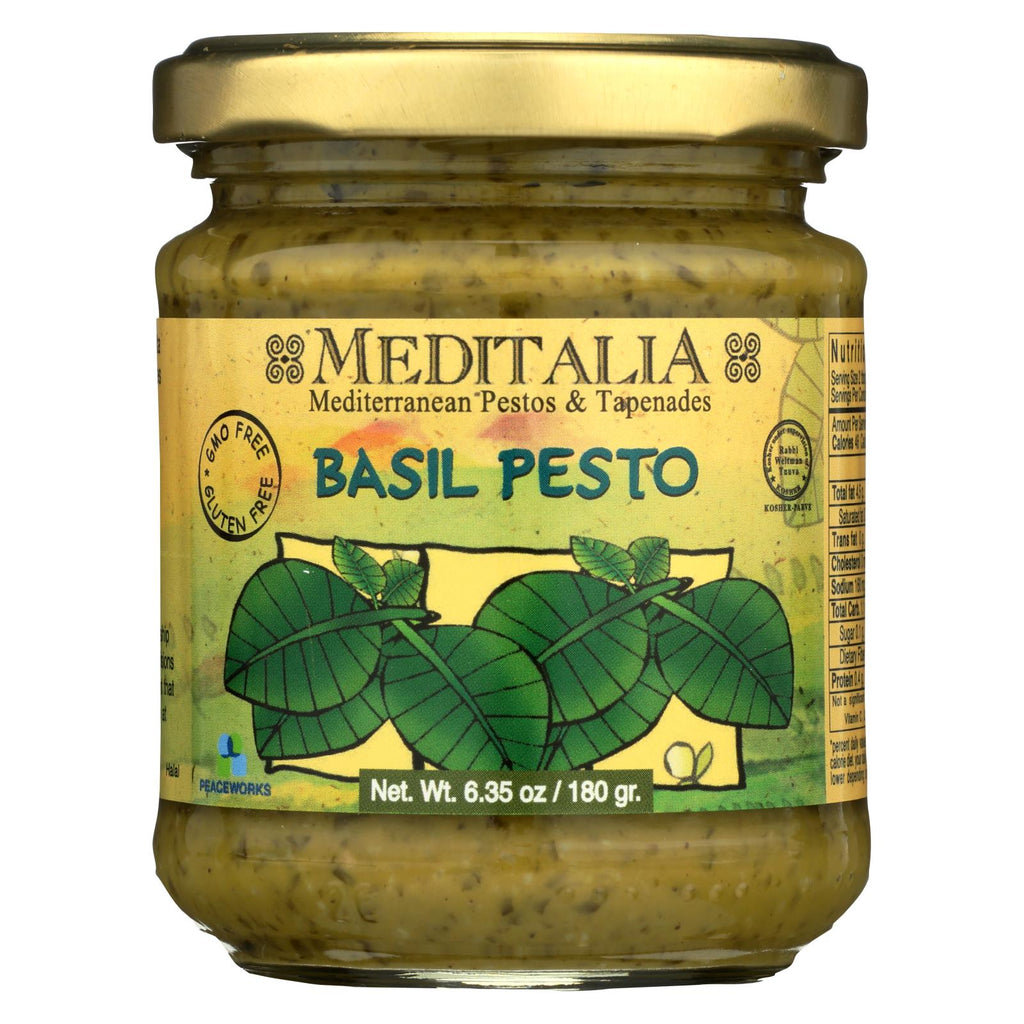 Meditalia Pesto - Basil - 6.35 Oz - Case Of 6