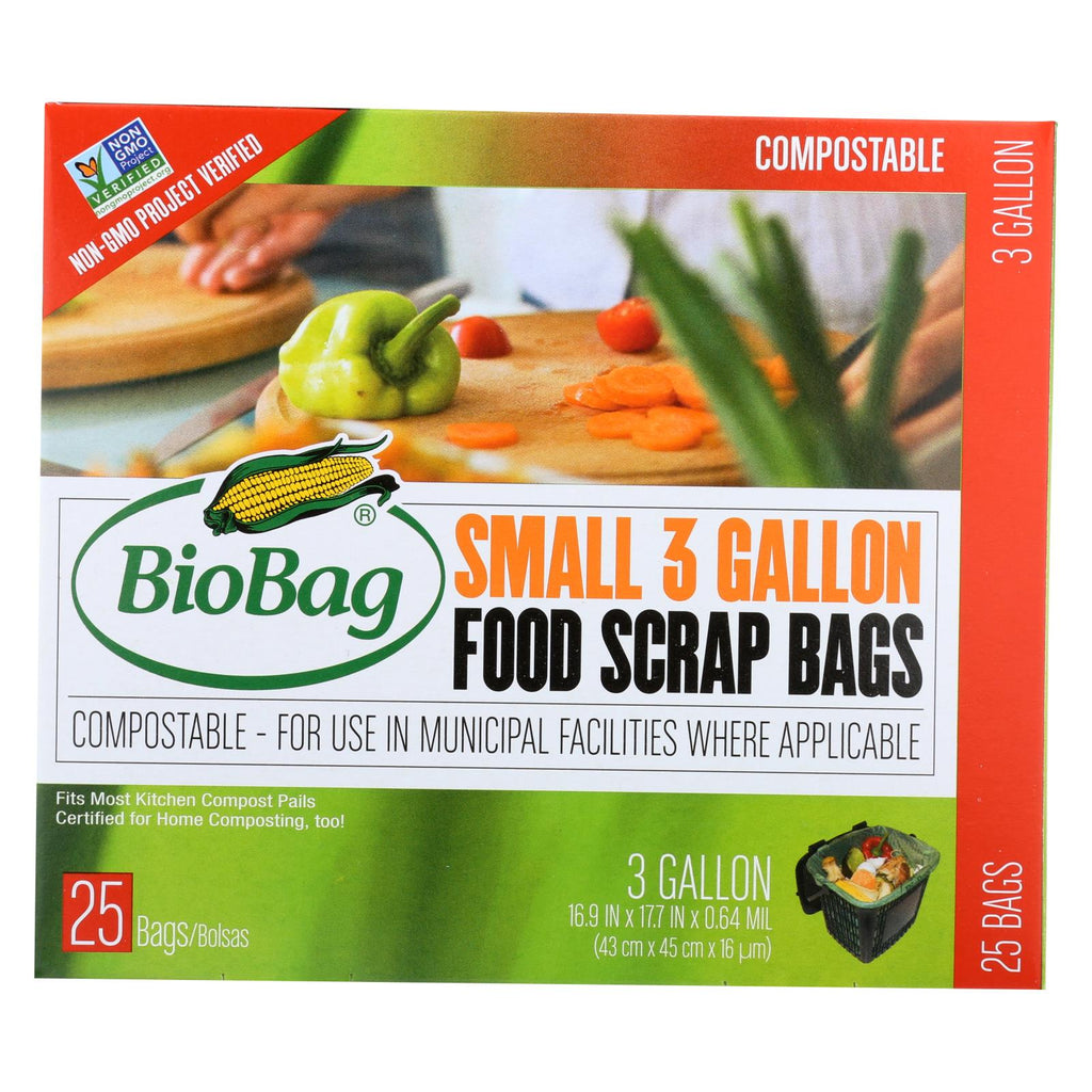 Biobag - 3 Gallon Compost-waste Bags - Case Of 12 - 25 Count