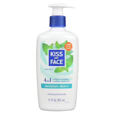 Kiss My Face Moisture Shave Cool Mint - 11 Fl Oz