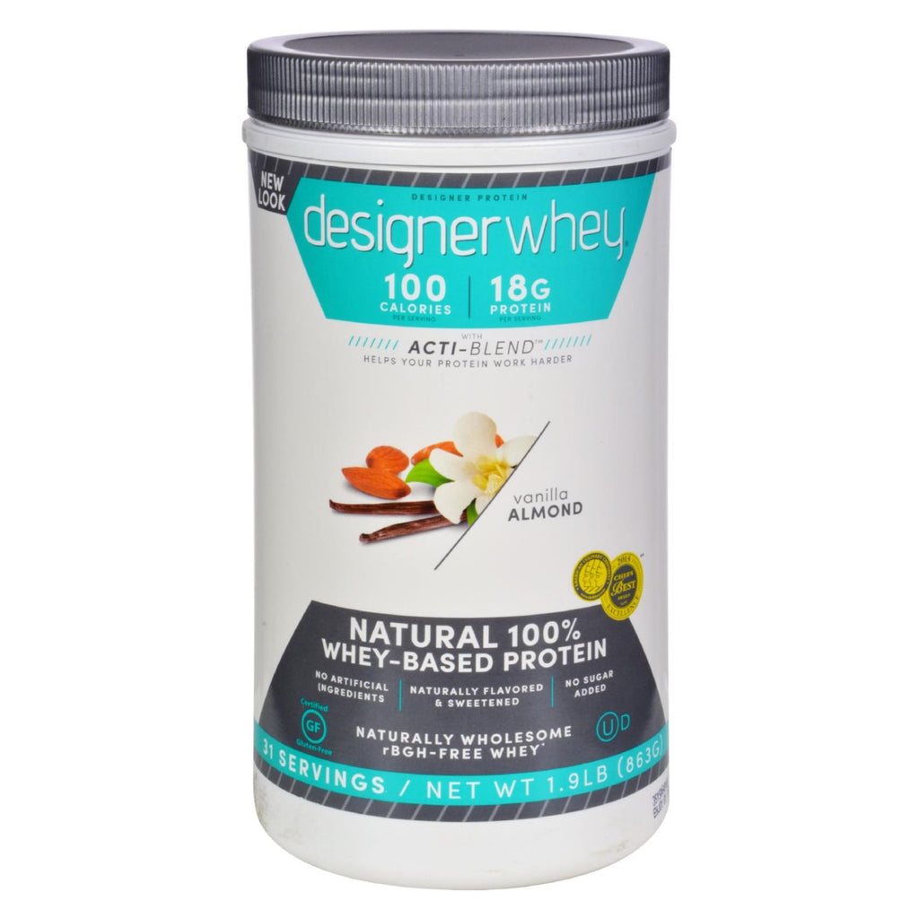 Designer Whey - Protein Powder - Vanilla Almond - 1.9 Lbs