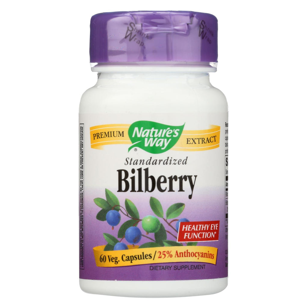 Nature's Way - Standardized Bilberry - 60 Capsules