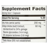 Nature's Way - Standardized Ginkgo - 60 Capsules