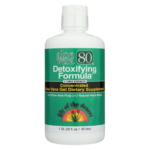 Lily Of The Desert - Aloe Vera 80 Detoxifying Formula - 32 Fl Oz