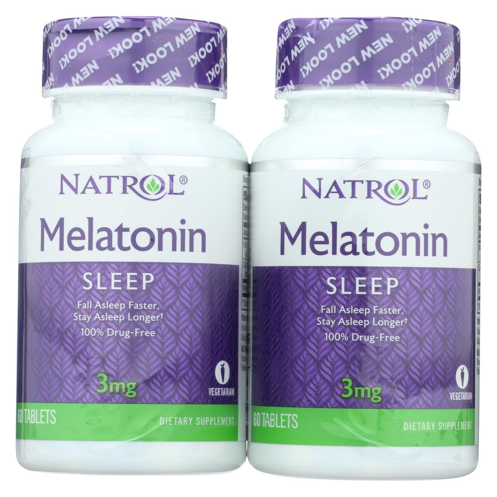 Natrol Melatonin Twin Pack - 3 Mg - 60 Tablets Each