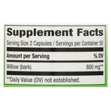 Nature's Way - White Willow Bark - 400 Mg - 100 Capsules