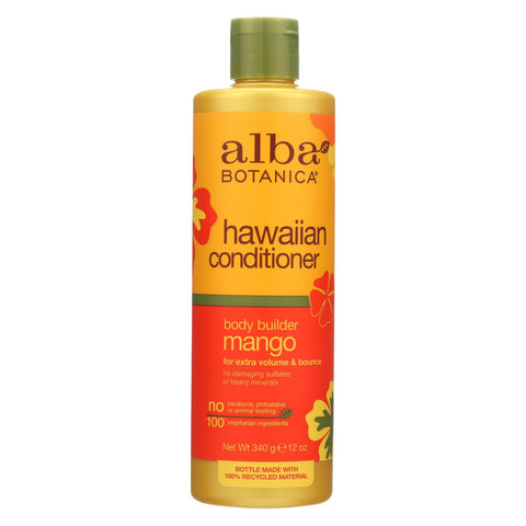 Alba Botanica - Hawaiian Hair Conditioner - Mango Moisturizing - 12 Fl Oz