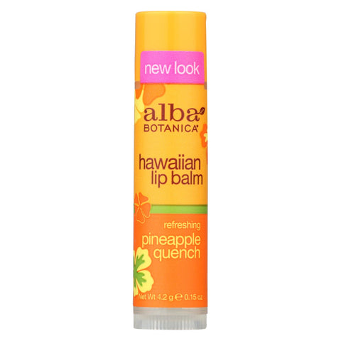 Alba Botanica - Lip Balm - Pineapple Quench - Case Of 24 - .15 Oz