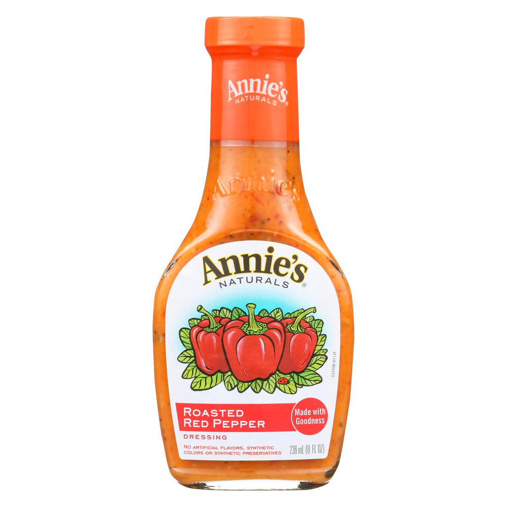 Annie's Naturals Vinaigrette Roasted Red Pepper - Case Of 6 - 8 Fl Oz.