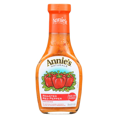 Annie's Naturals Vinaigrette Roasted Red Pepper - Case Of 6 - 8 Fl Oz.